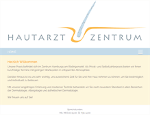 Tablet Screenshot of hautarzt-zentrum.de